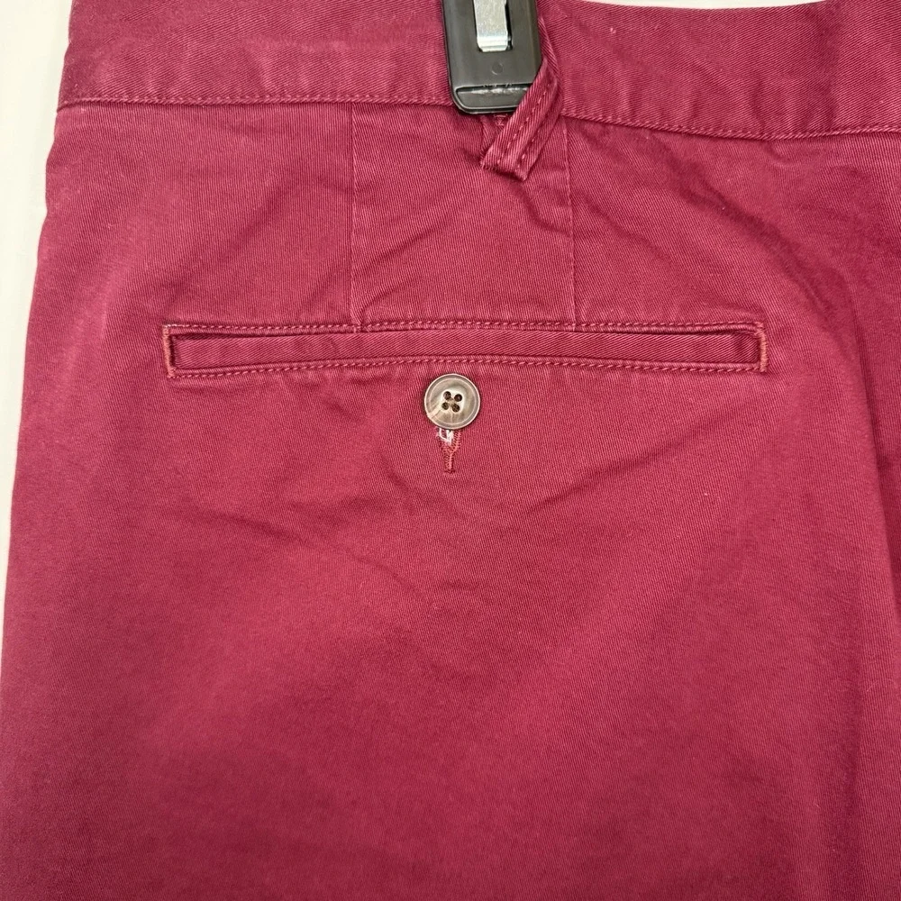 Polo Ralph Lauren Men's Shorts Size 40 Burgundy Casual Chino Twill Preppy Shorts